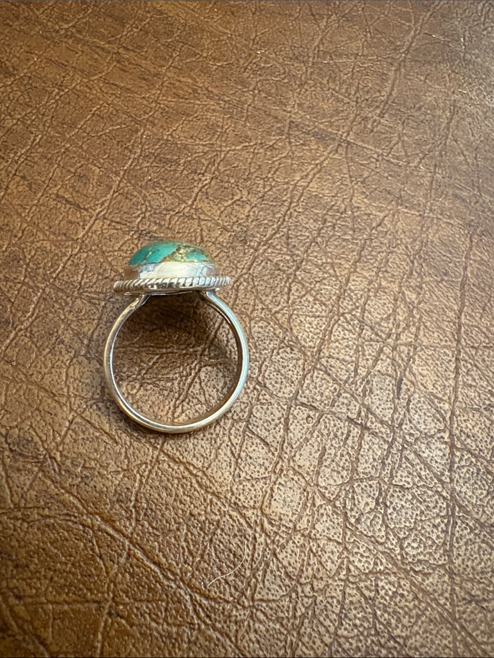 Nice Turquoise 925 Sterling Silver Ring Size 7 - Picture 5 of 5